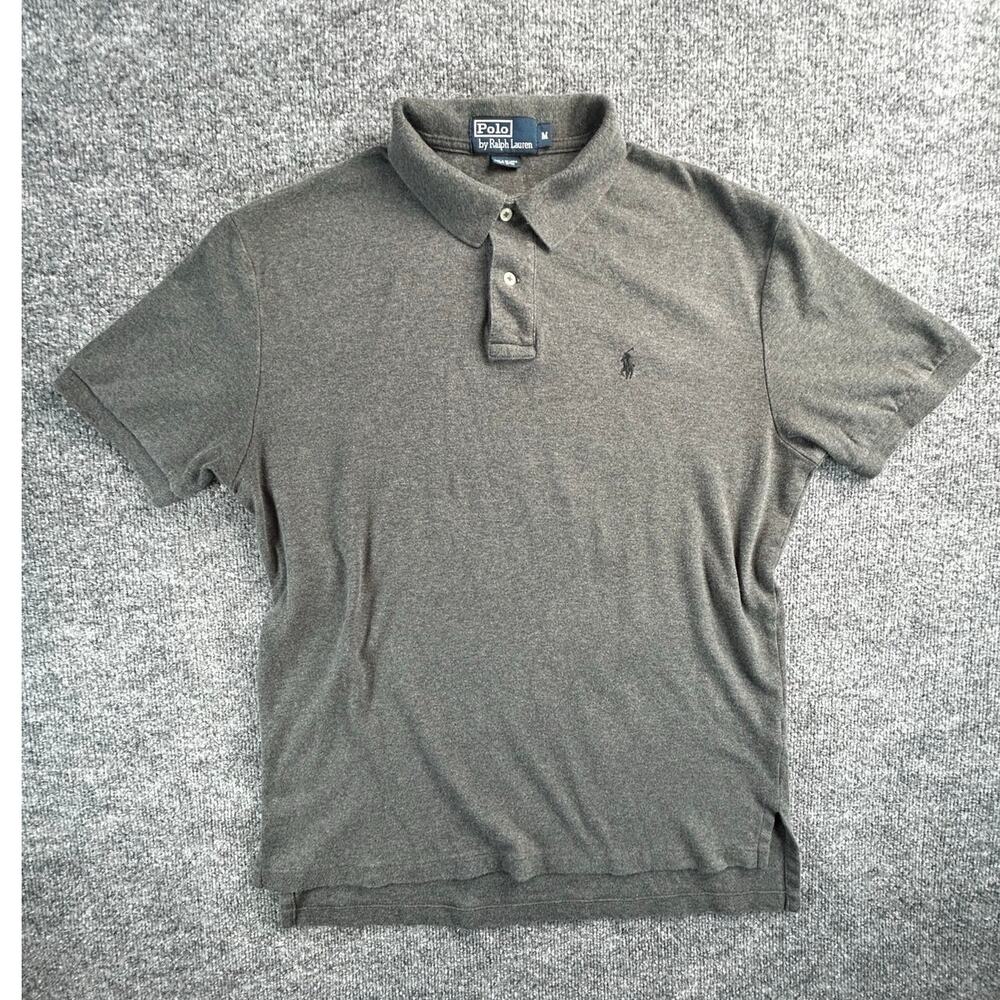 Polo Ralph Lauren Men's Gray Classic Fit Polo Shirt Cotton Size M